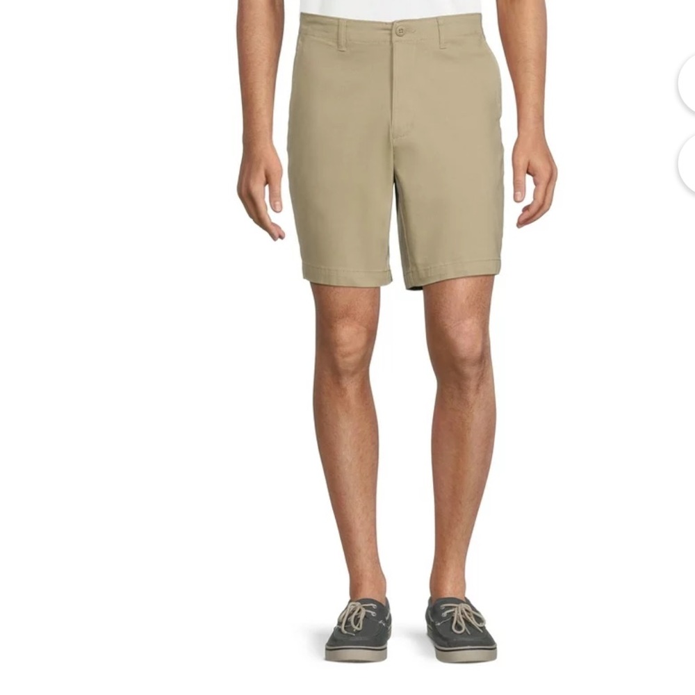 George Men’s big and tall shorts men’s flat front shorts khaki sizes: 44 & 46
